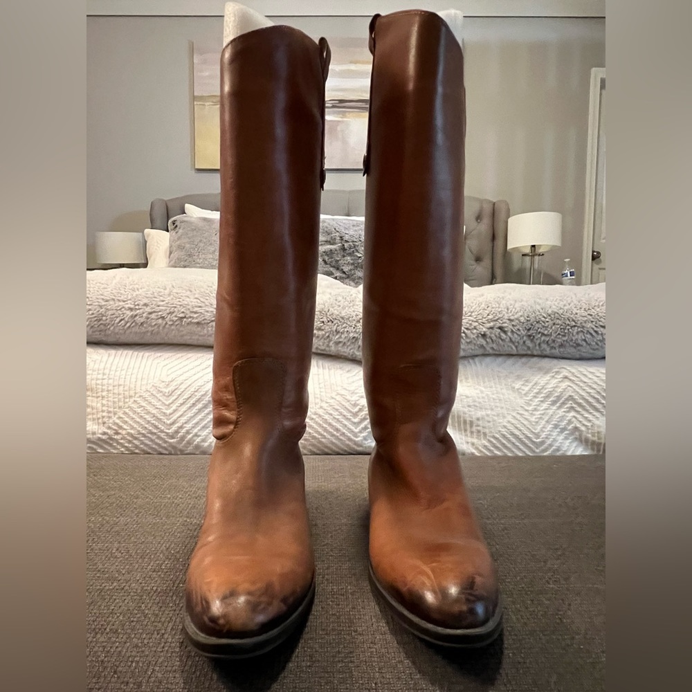 sam edelman boots whiskey size 6